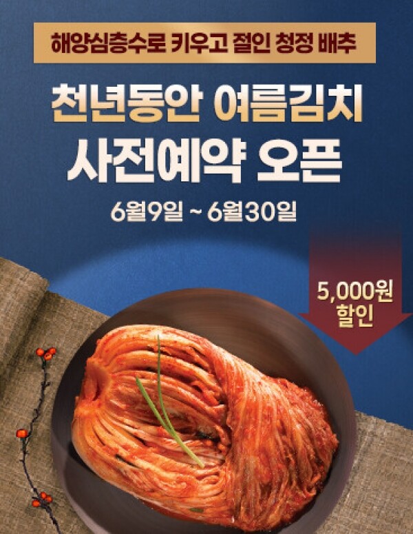 강원더몰,[사전예약] 천년동안 여름김치 5kg (1BOX) [원산지:국산(강원도)]